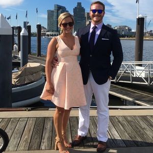 Hutch abstract floral jacquard dress